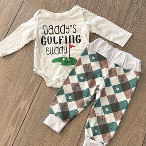 Golfing Buddy Baby Outfit